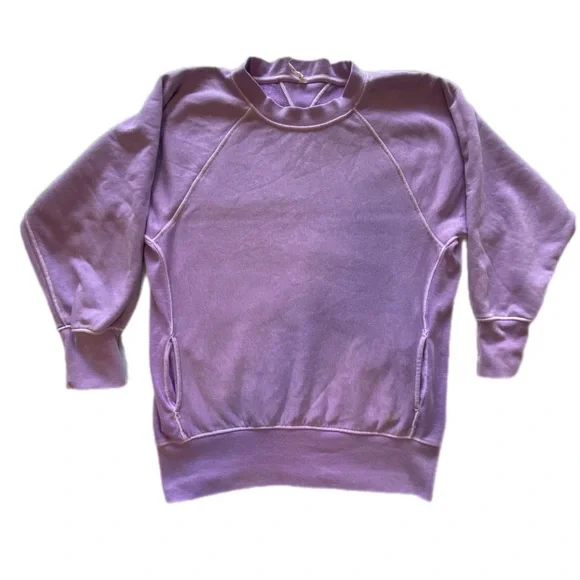 Free People Better Day Sweat top in light purple small - Picture 4 of 12